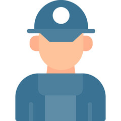 Obraz premium Carpenter Flat Icon