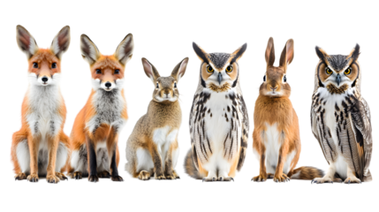 red fox vulpes isolated on white background 