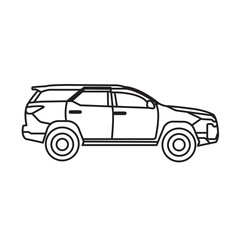 modern large family car design without color