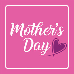 Happy Mother's Day Flowers Frame vector art