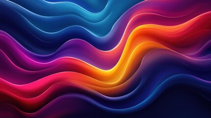 Abstract Colorful Waves: A Vibrant Symphony of Hues