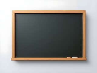 blank blackboard with chalk