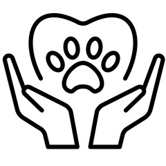 Pet Love outline Icon