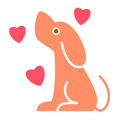 Pet Love illustration Icon