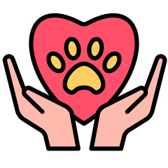 Pet Love illustration Icon