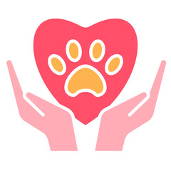 Pet Love illustration Icon