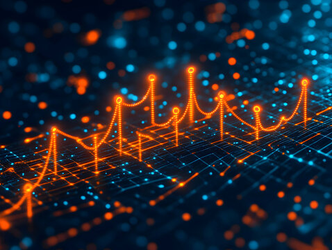 Abstract Parallel Processing Chart Visualization