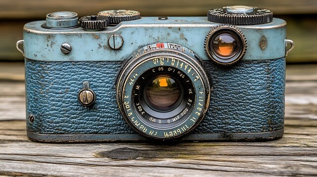 Weathered vintage camera