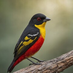 anager bird on piece of wood