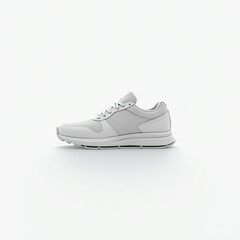 A sleek pair of modern white sneakers designed for comfort and style.