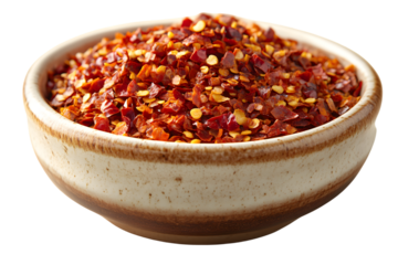 Crushed Red Pepper Flakes in a Bowl Spicy Seasoning Food Photography