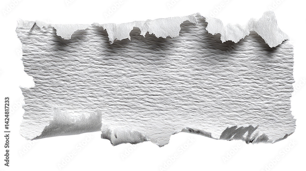 Aufkleber torn paper texture: a piece of textured paper with a ripped, torn edge. perfect for adding a distres