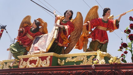 Palm Sunday Procession, Jesus Nazareno de la Merced. Lent and Holy Week in Antigua, Guatemala