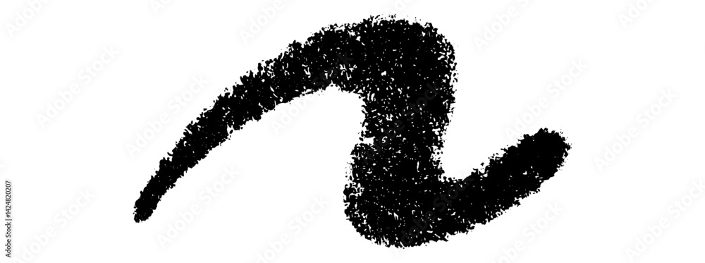 Aufkleber abstract wavy thin line. squiggle elements banner. pattern with scribble, wiggle and undulate. vecto