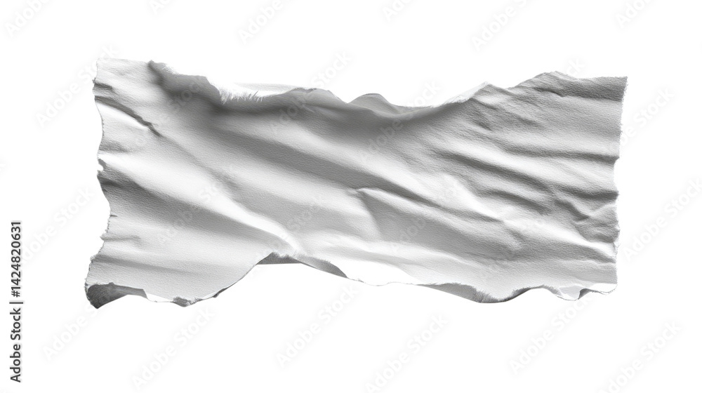 Poster crumpled white paper texture: a high-resolution image showcasing the texture of crumpled white paper