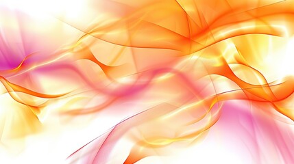 Abstract Orange and Pink Swirling Design