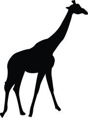Giraffe silhouette vector illustration