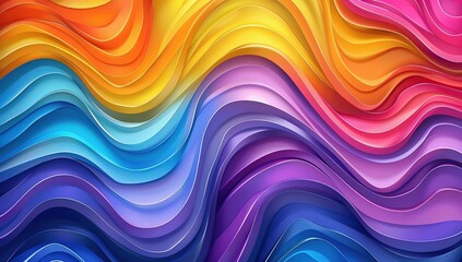 Obraz premium Abstract Colorful Wavy Background