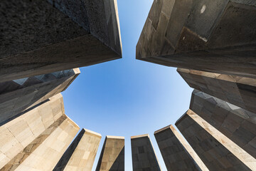 Fototapeta premium Yerevan, Yerevan Province, Armenia. The Memorial Hall at the Tsitsernakaberd Armenian Genocide Memorial Complex.