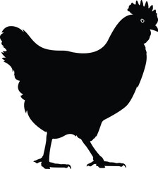 Silhouette Pet Hen