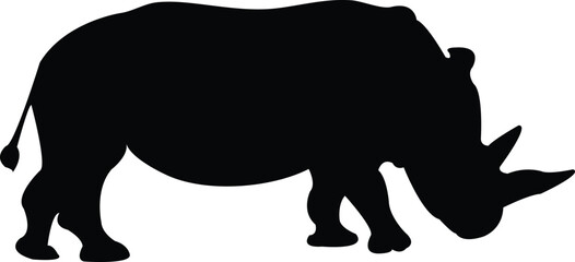 Silhouette Rhinoceros