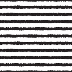 Seamless rough stripe pattern. Vector Grungy, distressed, jagged stripe background