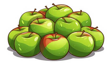Round apple icon symbolizing abundance and harvest in agriculture industry