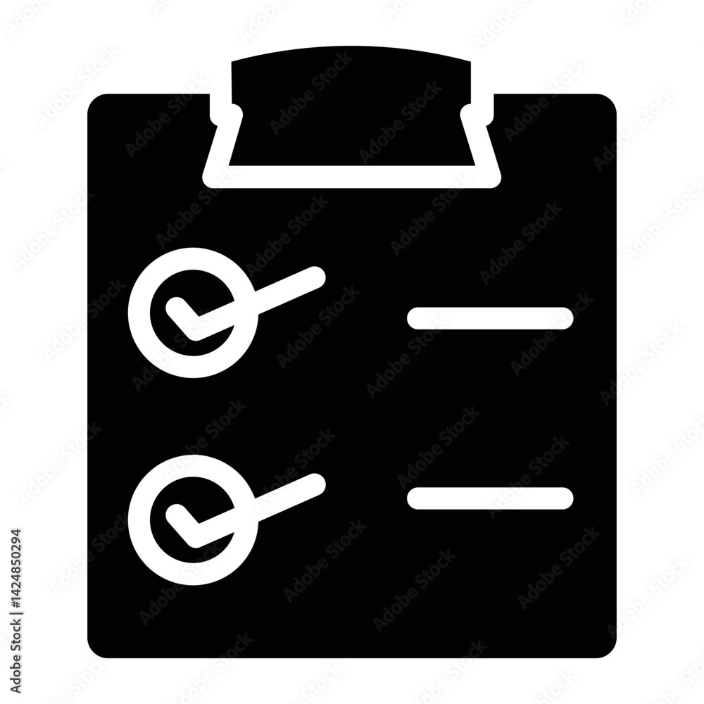 Poster analysis chart report line icon