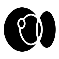 Care Contact Lenses Line Icon