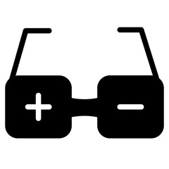 Obraz premium Care Eye Glasses Line Icon