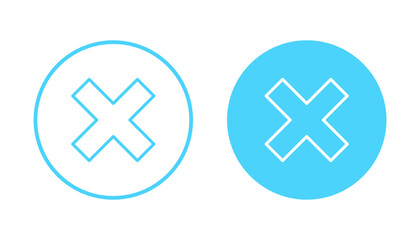 Close icon vector. Delete sign and symbol. cross sign