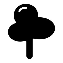 Camping Forest Plant Line Icon