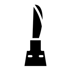 Jungle Knife Tool Line Icon