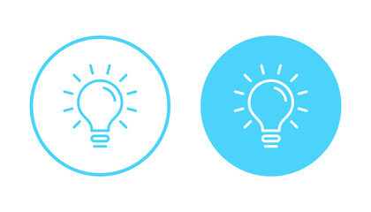 Lamp icon vector. Light bulb sign and symbol. idea symbol.