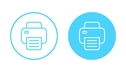 Print icon vector. printer sign and symbol