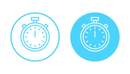 Stopwatch icon vector. Timer sign and symbol. Countdown icon. Period of time