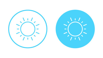 Sun icon vector. Brightness sign and symbol