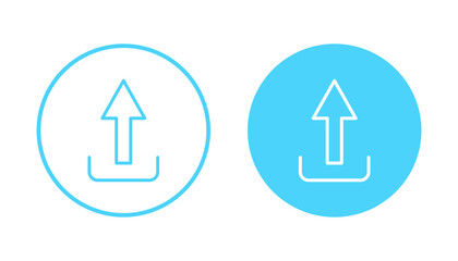 Upload icon vector. load data sign and symbol