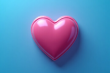 Creative heart shaped decoration studio image minimalist front view love concept