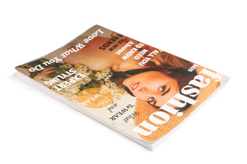 Magazine isolated on white background