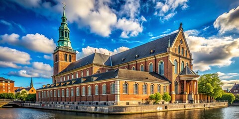 Obraz premium Copenhagen Catholic Churches: Candid Moments of Faith & Architecture