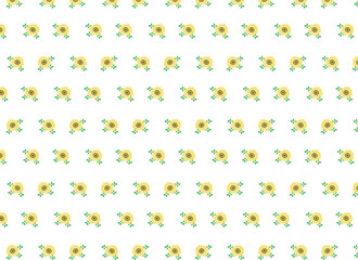 ひまわりのシームレスパターン