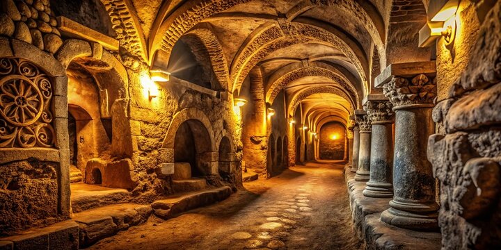 Eerie Catacomb Photography: Mysterious Underground Passageways
