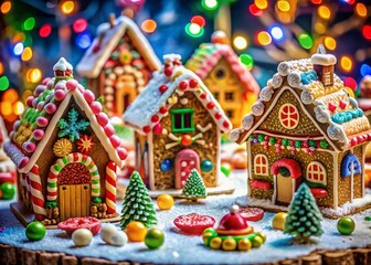 Festive Gingerbread Village: Delightful Holiday House Display