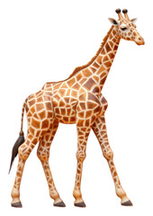 Fototapeta premium PNG Giraffe standing animal wildlife mammal.