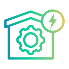 energy Line Gradient Icon