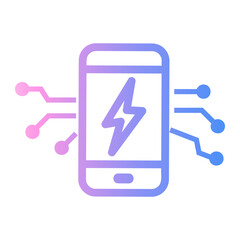 energy management Line Gradient Icon
