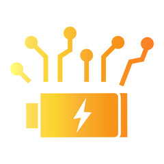 smart energy Gradient icon