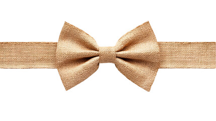 Fototapeta premium Golden Ribbon Bow Decoration Isolated On A Transparent Background Illustration