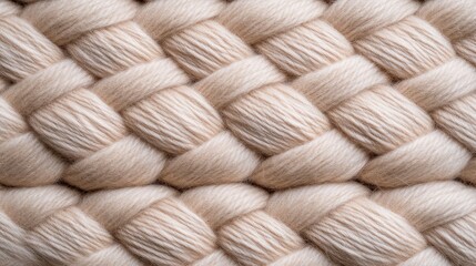Close-up woven beige fabric texture